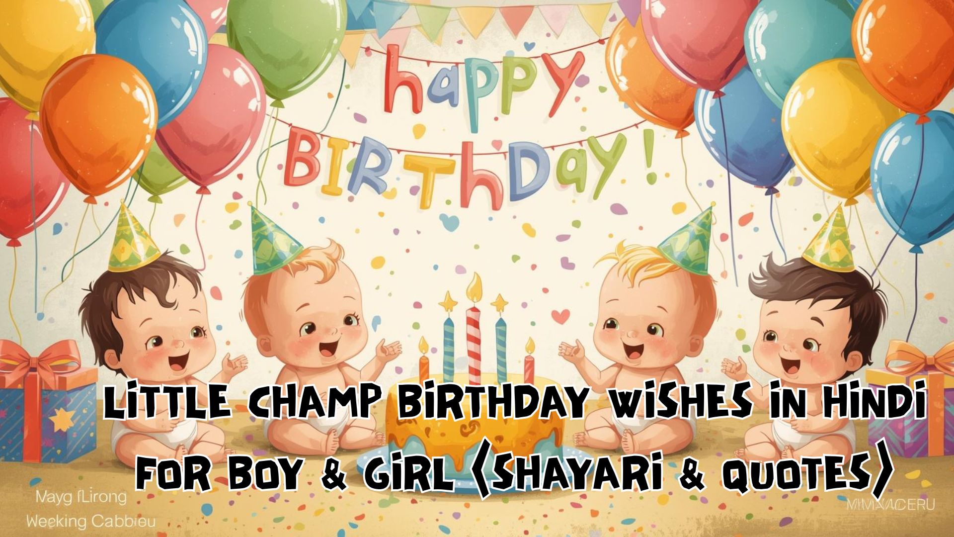 Little Champ Birthday Wishes in Hindi for Boy & Girl (Shayari & Quotes)
