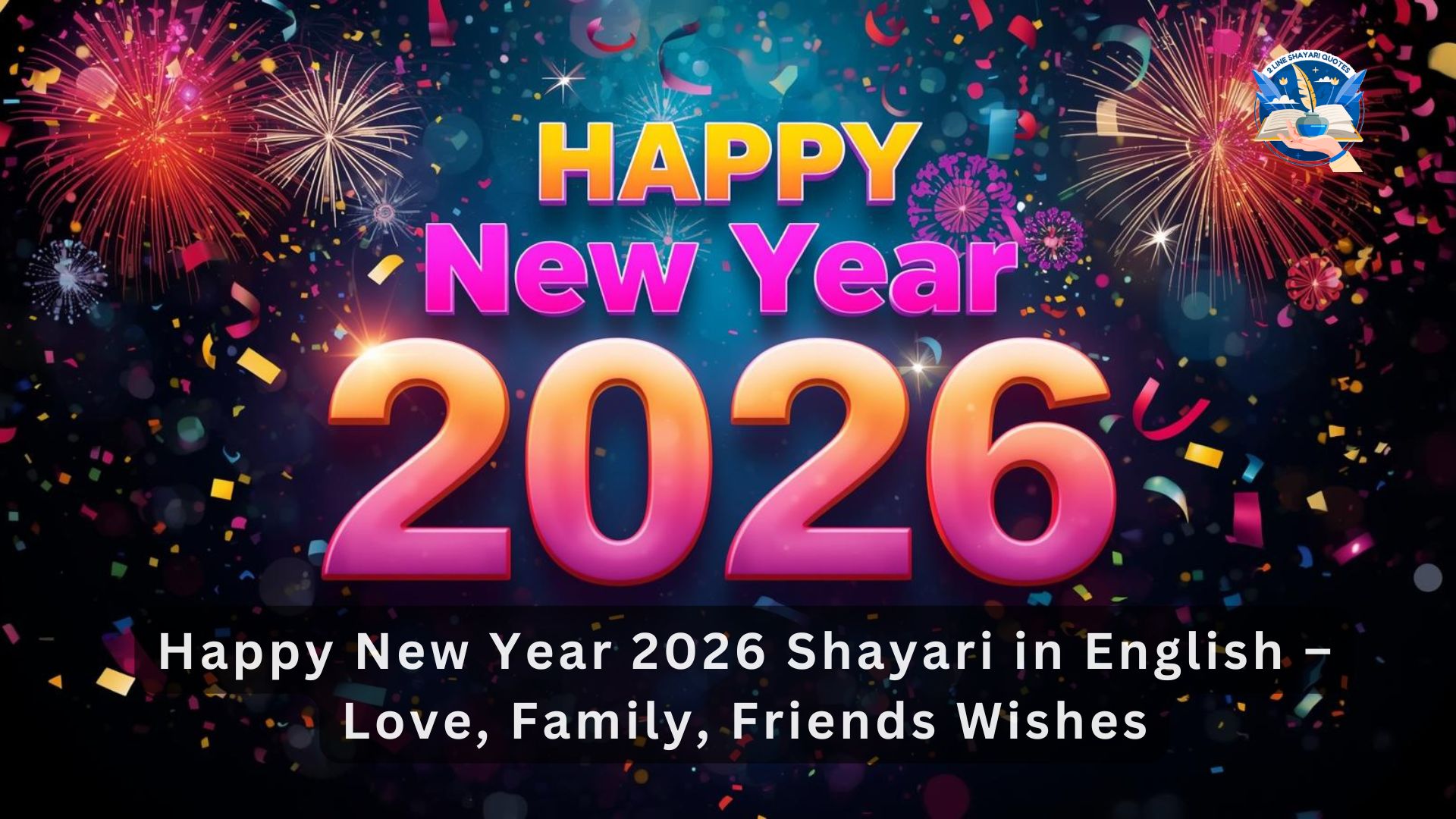 Happy New Year 2026 Shayari in English – Love, Family, Friends Wishes